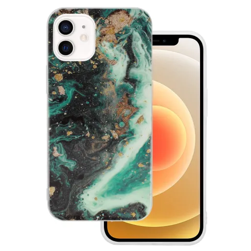 Márvány Csillogó Tok iPhone 12 Mini Design 4