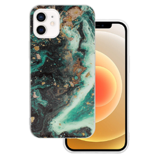 Márvány Csillogó Tok iPhone 12 Mini Design 4