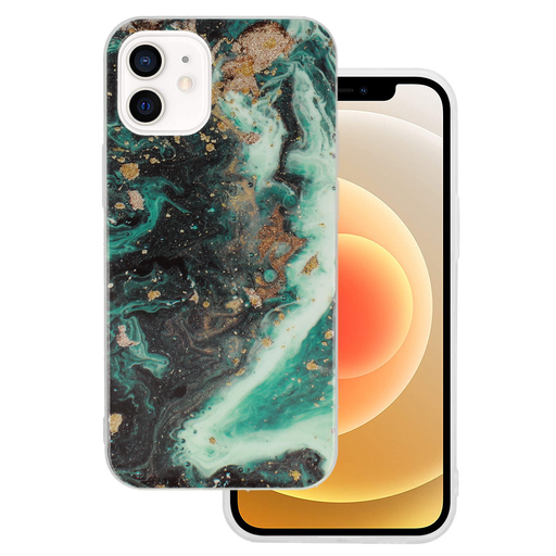 Márvány Csillogó Tok iPhone 12 Mini Design 4