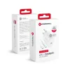 FORCELL F-ENERGY TFK-TC-25WPD utazó töltő Type C + Type C to Type C PD Q.C 3A 25W fehér - 0. kép