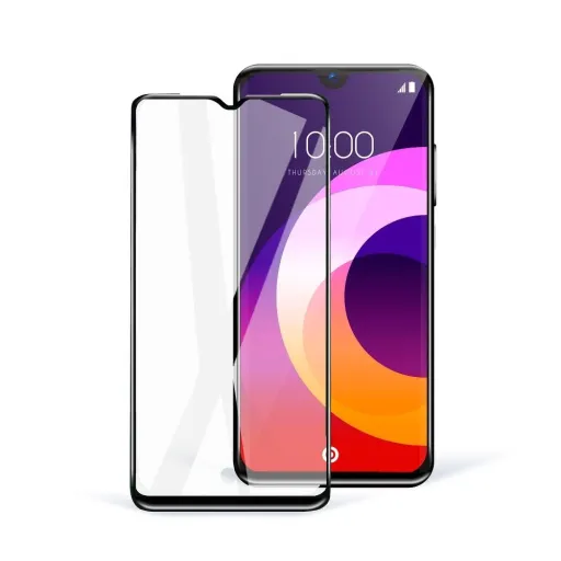 5D Full Glue Ceramic Glass üvegfólia - Xiaomi Redmi 9A / Redmi 9C / Redmi 9I / Redmi 9AT fekete