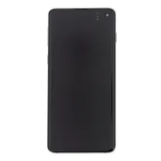LCD kijelző + Érintőegység Samsung G973 Galaxy S10 Fekete (Szervíz csomag)