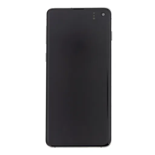 LCD kijelző + Érintőegység Samsung G973 Galaxy S10 Fekete (Szervíz csomag)