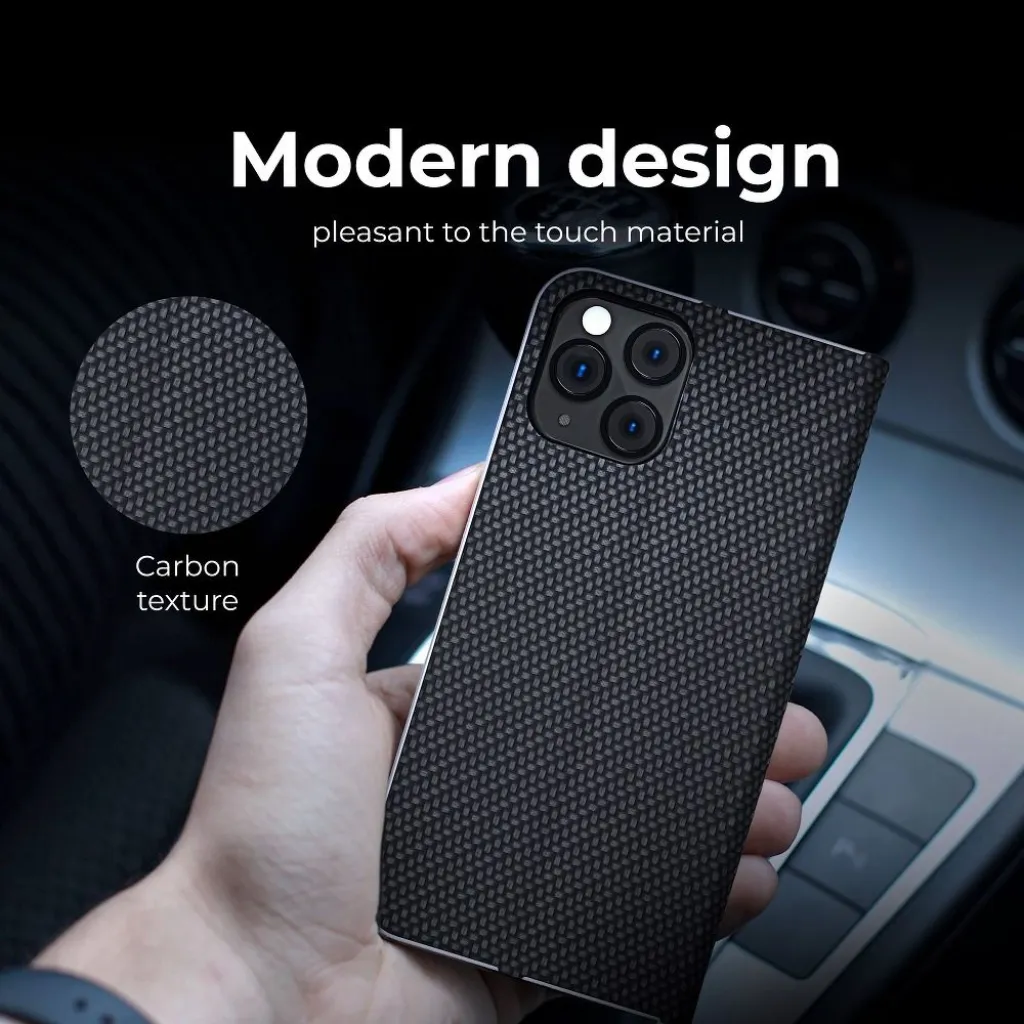 LUNA Book Carbon fliptok Xiaomi Redmi 9AT / Redmi 9A fekete - 7