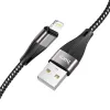 HOCO kábel USB A-ról Lightning-re 2,4A X57 1 m fekete - 0. kép
