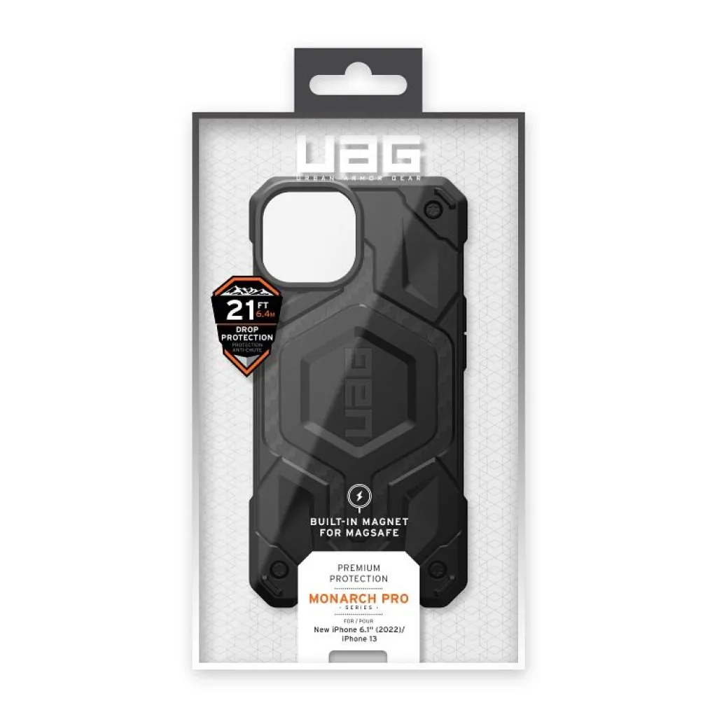 ( UAG ) Urban Armor Gear Monarch tok iPhone 14 Plus-hoz kompatibilis MagSafe szénszállal - 18