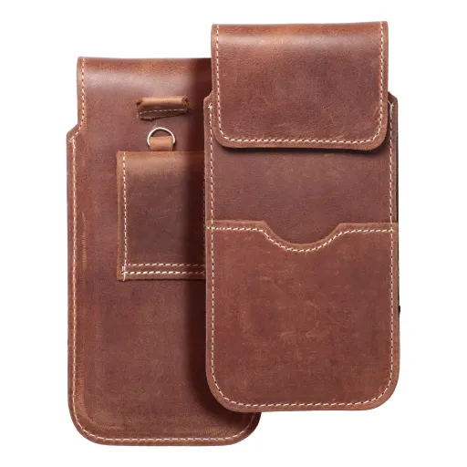 ROYAL Crazy Horse - Bőrből készült univerzális fliptok / barna - Méret 2XL+széles - SAMSUNG A12 / NOTE 9 / XIAOMI REDMI NOTE 10 PRO tok ROYAL Crazy Horse - Bőrből készült univerzális fliptok / barna - Méret 2XL+széles - SAMSUNG A12 / NOTE 9 / XIAOMI REDMI NOTE 10 PRO tok