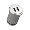 FORCELL F-ENERGY Mini autós töltő 2 x Type C PD QC3.0 3A 30W ezüst - 1. kép