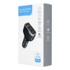 Autós töltő USB-A + 2x Type C PD QC3.0 3A 138W CC53-2C1A fekete - 1. kép