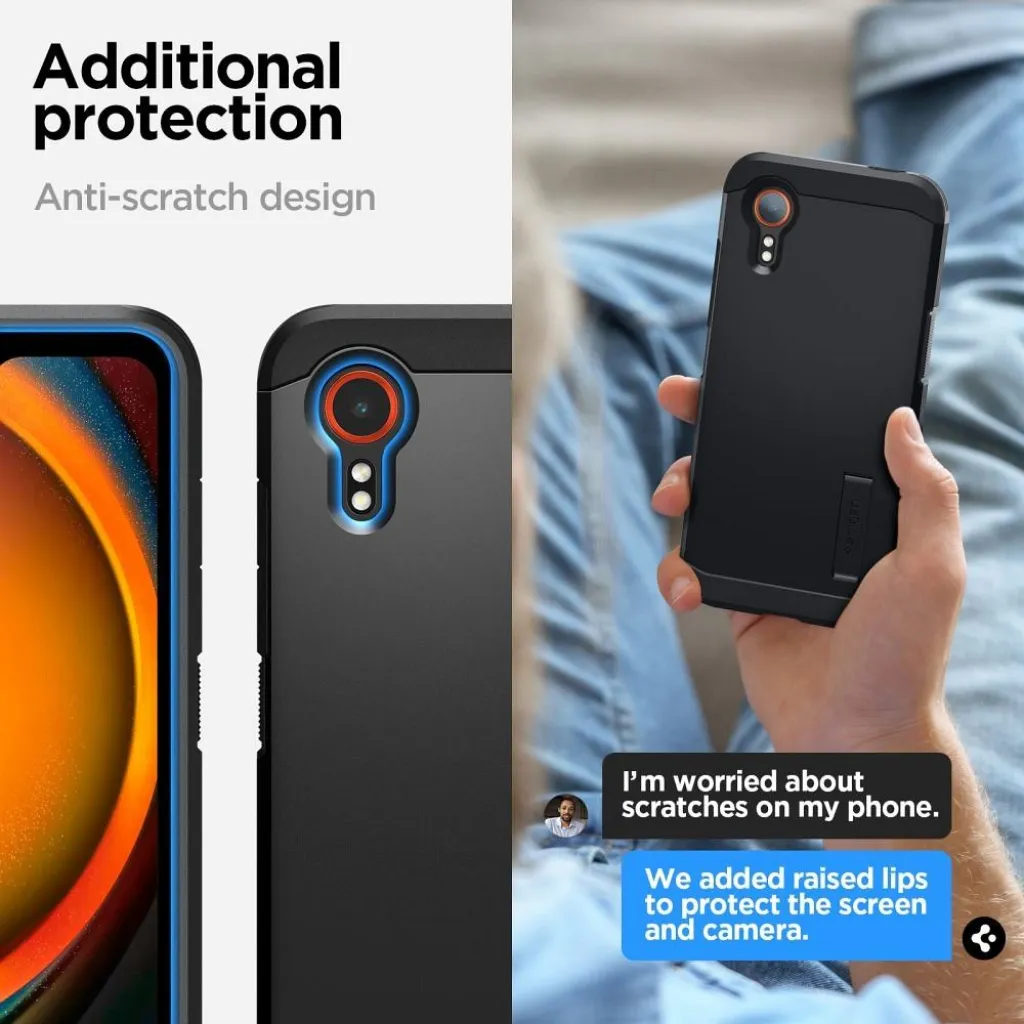 Samsung Galaxy XCover 7 fekete SPIGEN Tough Armor tok - 10