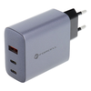FORCELL F-ENERGY GaN VT-42B utazó töltő 2 x Type C + USB A PD QC4.0 4A 65W szürke - 0. kép