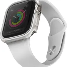 UNIQ Valencia Apple Watch 40 mm alumínium tok, ezüst