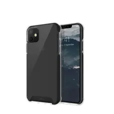 Uniq Combat iPhone 11 szilikon tok füst, fekete kerettel