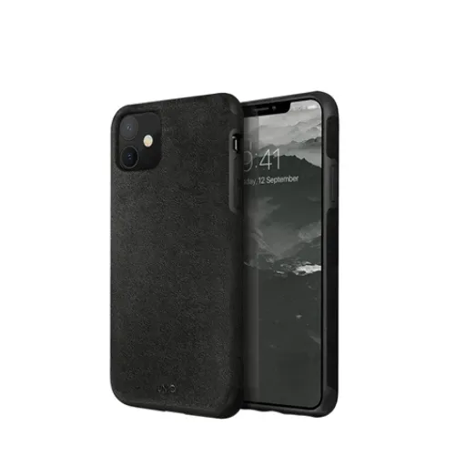 UNIQ Sueve szövet tok iPhone 11 fekete (44984) UNIQ Sueve szövet tok iPhone 11 fekete (44984)