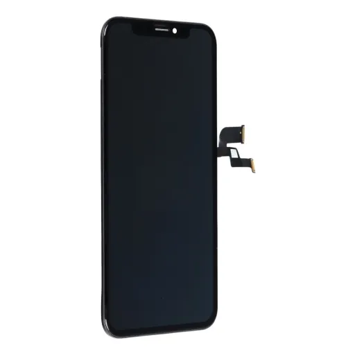 LCD kijelző iPhone Xs-hez digitizerrel fekete HQ kemény OLED GX-XS