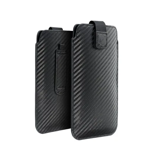 POCKET Carbon Univerzális tok - Méret 17 - Samsung A02s / A03s / A05 / A05s / A12 / A15 / A21s / A25 / A32 5G / A42 5G / A72 5G / M12 Xiaomi Redmi 9A / 9AT / 9c / Note 10 PRO / Mi11 Oppo A52 / A72 / A92 Realme 7i Vivo Y52 5G / Y72 5G tok