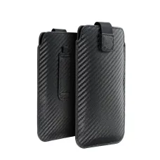 POCKET Carbon Univerzális tok - Méret 12 - IPHONE 15 Pro Max / 14 Pro Max / 13 PRO MAX / 12 PRO MAX / SAMSUNG A52 5G / LTE (4G) / A20s / A71 / S21 Plus / S23 FE / S23 Plus / S24 Plus/ XIAOMI Redmi Note 10 / 10s / 13 4G / 13 5G / 13 Pro 4G / 13 Pro 5G