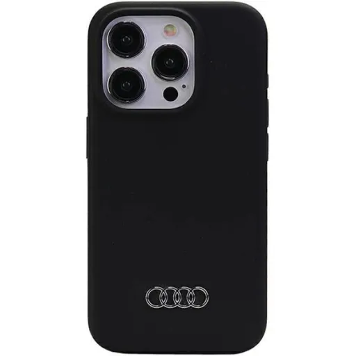 Audi szilikon tok iPhone 15 Pro Max készülékhez - fekete