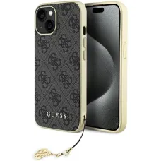 Guess 4G Charms Collection tok iPhone 15-höz - szürke