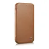 iCarer CE Premium Leather Folio tok iPhone 14 Pro Max Magnetic Flip Leather Folio tok MagSafe Barna (WMI14220716-BN) - 3. kép