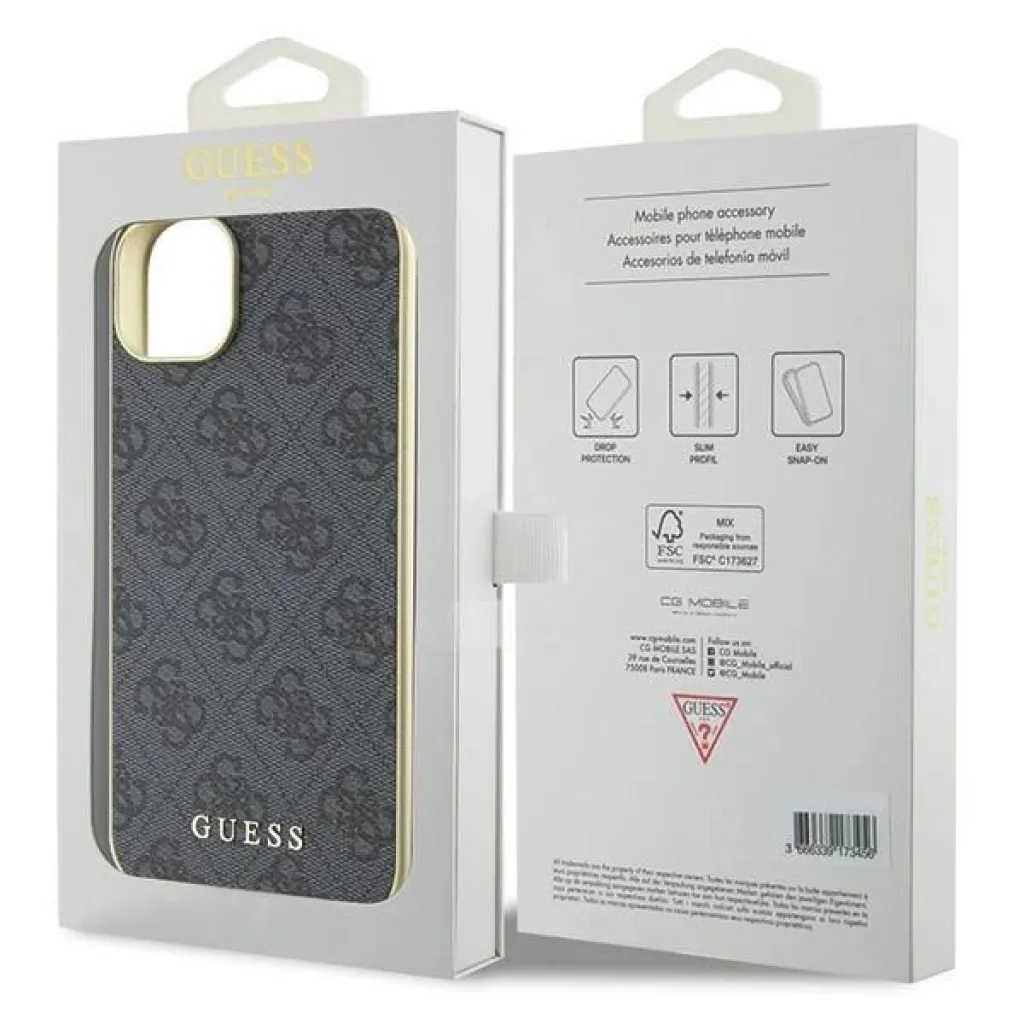 Guess 4G Charms Collection tok iPhone 15 Plus - szürke - 8