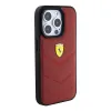 Ferrari Bőr Varrt Vonalak tok iPhone 15 Pro - piros - 2. kép