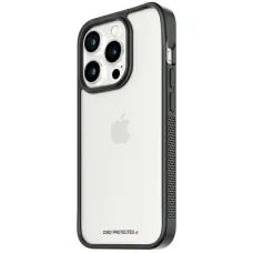 Katonai Minősítésű Tanúsítvánnyal Rendelkező PanzerGlass ClearCase iPhone 15 Pro Tok - Átlátszó és Fekete