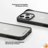 Katonai Minősítésű Tanúsítvánnyal Rendelkező PanzerGlass ClearCase iPhone 15 Pro Tok - Átlátszó és Fekete - 2. kép