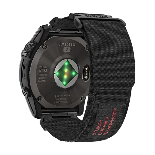 Nylon pánt Garmin 22mm fekete, design 1