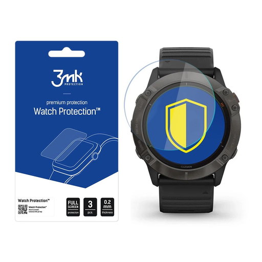 Garmin Fenix 6X Pro - 3mk Watch Protection™ v. FlexibleGlass Lite üvegfólia Garmin Fenix 6X Pro - 3mk Watch Protection™ v. FlexibleGlass Lite üvegfólia