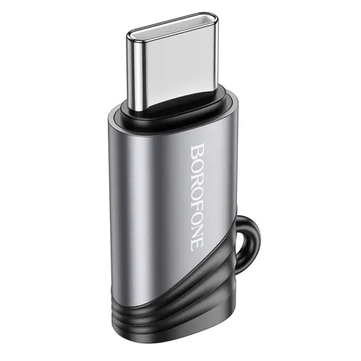 Borofone Adapter BV20 - Lightning anya Type C apa - fekete