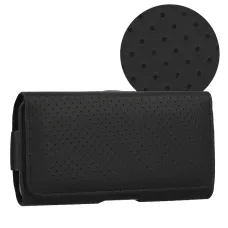 HIT Belt Holster (MÉRET XL) iPhone 15 Pro Max/Samsung A54 5G/A52/S24 Plus/S20 FE tok design 4 fekete (167x83 mm)