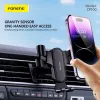 Foneng Car holder CP100 gravity szellőzőre erősíthető autós telefontartó fekete - 4. kép