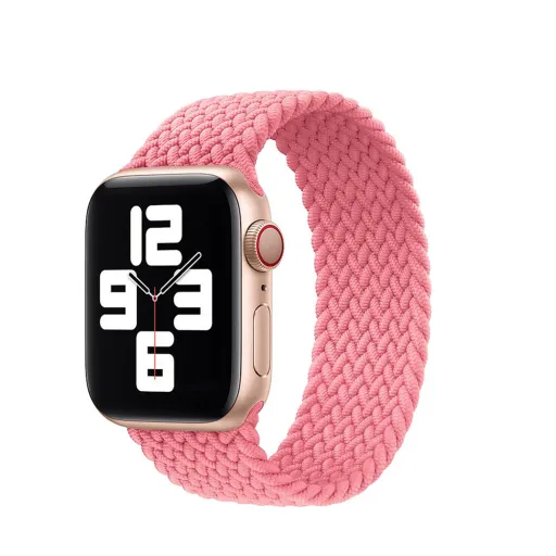 Fonott szíj Apple Watch 42/44/45/49 design 1 rózsaszín