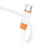 Borofone Cable BX89 Union - Type C to Type C - PD 60W 1 méter fehér-narancs - 1. kép