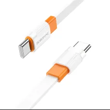 Borofone Cable BX89 Union - Type C to Type C - PD 60W 1 méter fehér-narancs