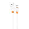 Borofone kábel BX89 Union - USB Type C - 3A 1 méter fehér-narancs - 0. kép