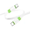 Borofone Kábel BX89 Union - Type C to Type C - PD 60W 1 méter fehér-zöld - 1. kép