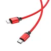 Borofone Cable BX87 Sharp - Type C to Lightning - PD 20W 1 méter piros - 1. kép