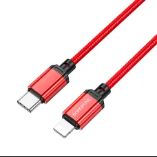 Borofone Cable BX87 Sharp - Type C to Lightning - PD 20W 1 méter piros