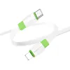 Borofone BX89 Union kábel - Type C - Lightning - PD 20W 1 méter fehér-zöld - 1. kép