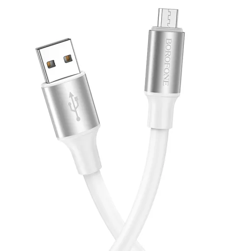 Borofone Cable BX82 Bountiful - USB to Micro USB - 2,4A 1 méter fehér