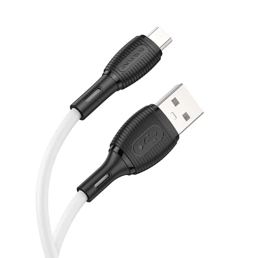 Borofone Kábel BX86 Advantage - USB to Micro USB - 2,4A 1 méter fehér