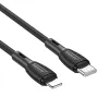 Borofone BX86 Advantage kábel - Type C - Lightning - PD 20W - 1 méter - fekete - 0. kép