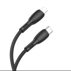 Borofone BX86 Advantage kábel - Type C - Lightning - PD 20W - 1 méter - fekete