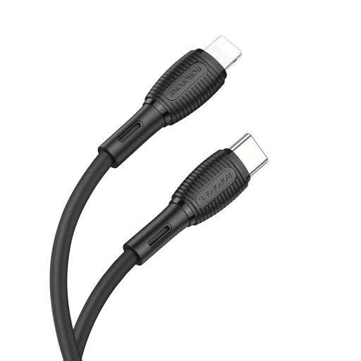 Borofone BX86 Advantage kábel - Type C - Lightning - PD 20W - 1 méter - fekete