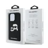 Karl Lagerfeld Liquid Silicone Double Heads MagSafe tok iPhone 16 Pro Max Black - 4. kép