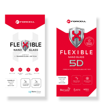 Forcell Flexible Nano Glass 5D iPhone 7/8/SE 2020 fekete üvegfólia