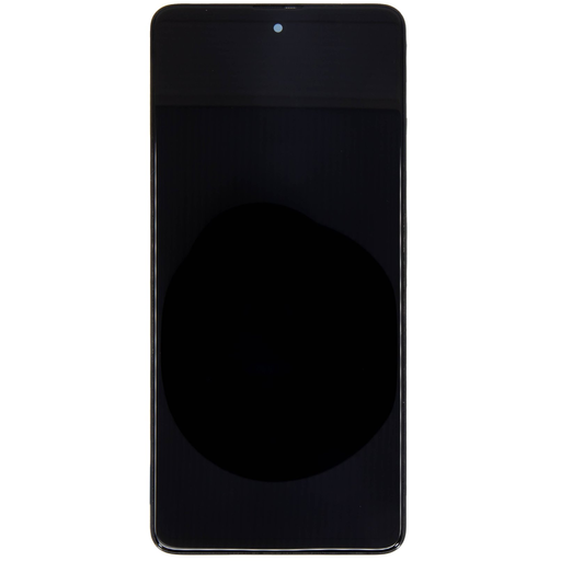 LCD kijelző + Érintőegység + Előlapi borítás Samsung A515 Galaxy A51 Fekete