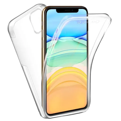 360 FULL COVER PC + TPU tok átlátszó iPhone 13 Pro Max